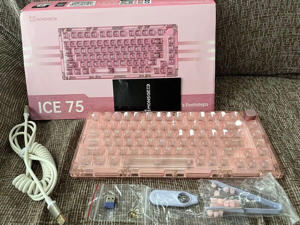 (美品) Monsgeek akko ice75 Akko crystal pro メカニカルキーボード