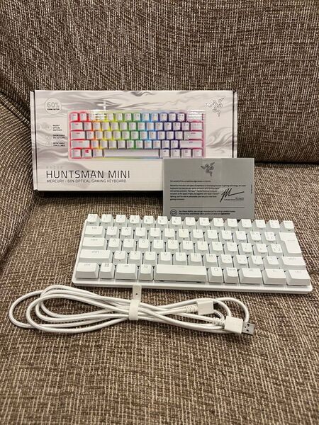 Razer Huntsman Mini ホワイト 紫軸 ゲーミングキーボード