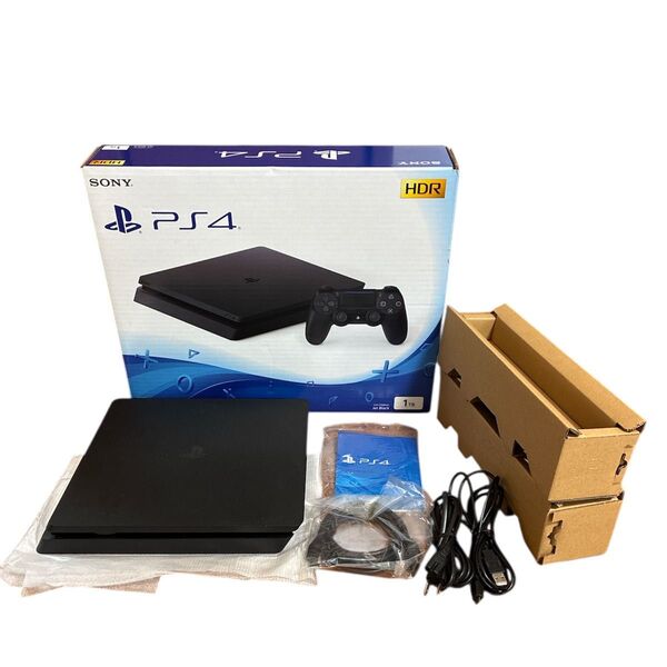 SONY PlayStation4 1TB ジェットブラック CUH-2100B FW12.50 封印シール有り