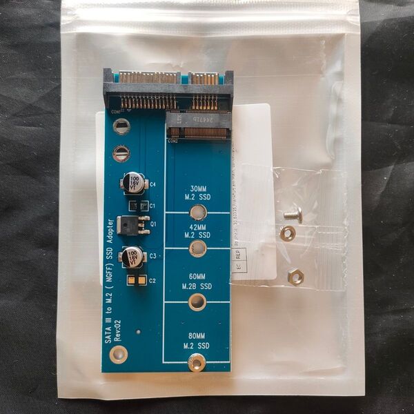 標準SATA→M2SSD変換ボード
