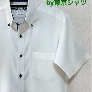 ブリックハウスby東京シャツ 半袖シャツ ビジネスシャツ(S)