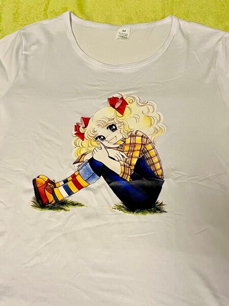 キャンディ・キャンディ プリントTシャツ Mサイズ ホワイト