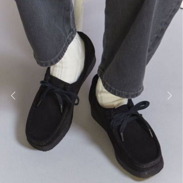 Clarks WALLABEE ワラビー スエード ブラック レディース25