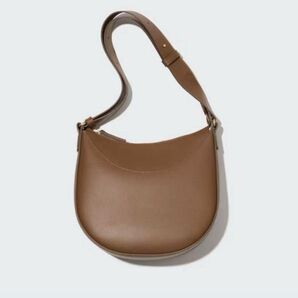 UNIQLO ユニクロ レザータッチワンハンドルバッグ ブラウン
