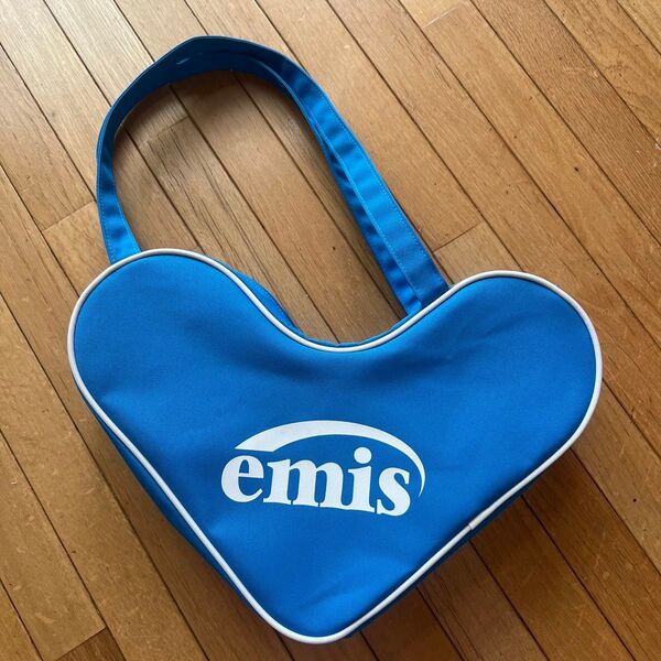 emis エミス 韓国 ハートバッグ ブルー バッグ ハンドバッグ トートバッグ