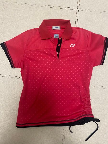 YONEX レディース テニスウェア ドット柄 赤 Oサイズ