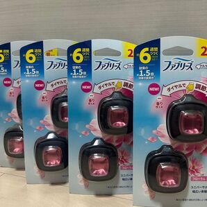 【新品】ファブリーズ クルマ 2.4ml フローラルブリーズ 合計8個 約6週間 P&G 車用