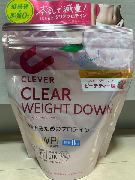 クレバー クリアプロテイン ウエイトダウン ピーチティー味 252g × 1個