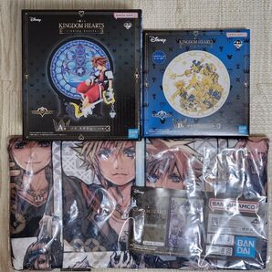 【一番くじ KINGDOM HEARTS -Linking Hearts-】ソラ スタチュー&バスタオル&プレート 計3点セット