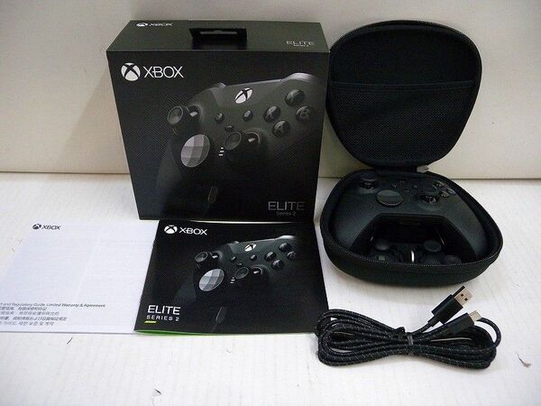 美品 Xbox Elite Series2 ブラック Xbox ワイヤレスコントローラー Elite シリーズ2