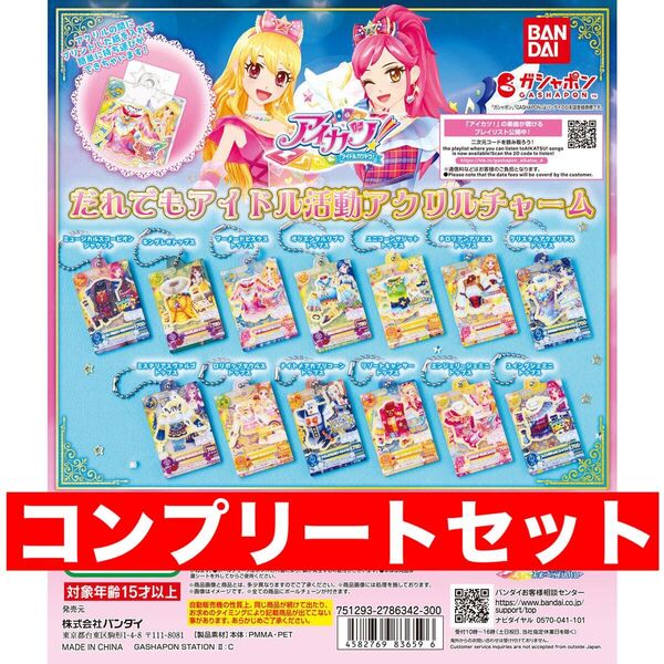 全13種 コンプリート アイカツ! だれでもアイドル活動アクリルチャーム コンプ