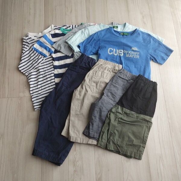 クリフメイヤー他 半袖Tシャツ ハーフパンツ 9点セット 150 まとめ売り
