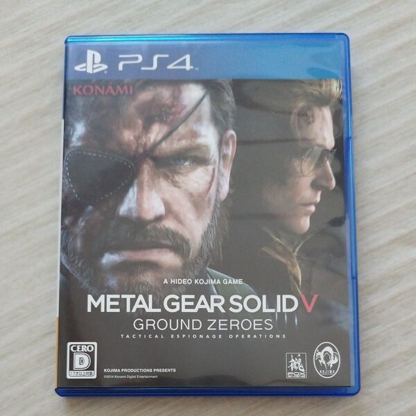 PS4 METAL GEAR SOLID Ⅴ GROUND ZEROES ゲームソフト