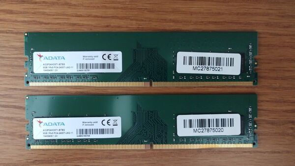 ADATA PC4-19200 DDR4-2400 デスクトップ用メモリ 8GB 2枚 計16GB