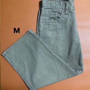 メンズ 7分パンツ ハーフパンツ カーキ M