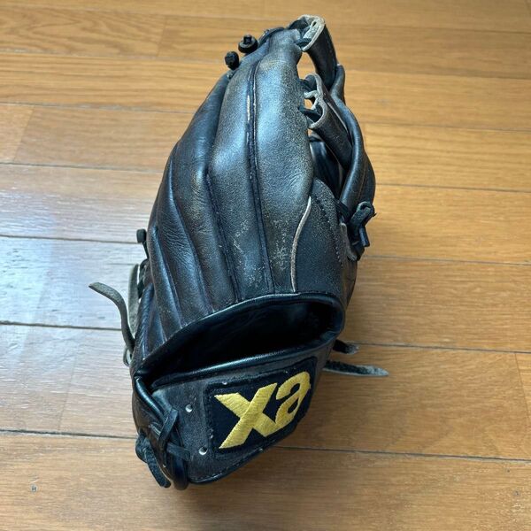珍しい ザナックス 野球グローブ ブラック ソフトボール 大人用