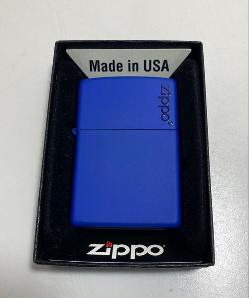 ZIPPO ジッポー ロイヤルブルー ロゴ入り 新品未使用