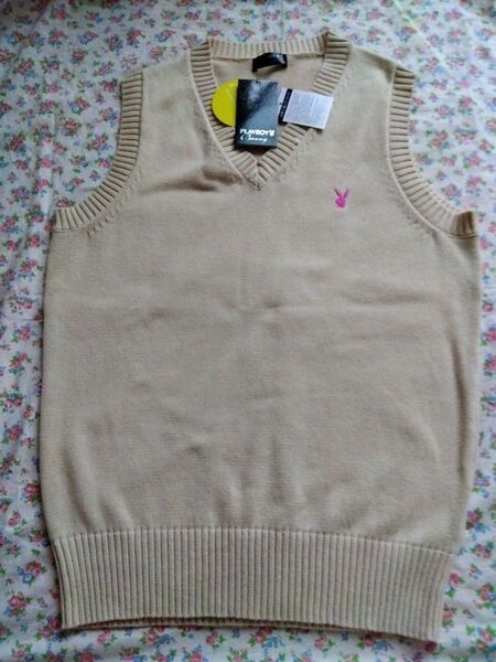 新品タグ付 PLAY BOY Bunnyプレイボーイバニー ベスト Lサイズ