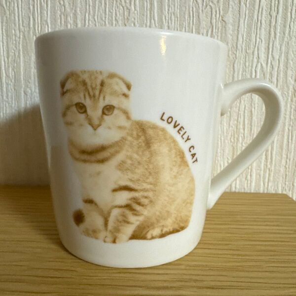 マグカップ LOVELY CAT 猫柄 キャット ねこ スコティッシュフォールド