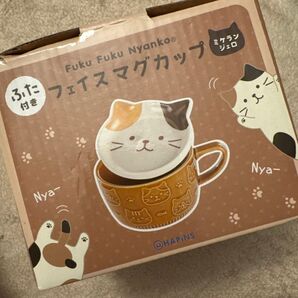 Fukufuku Nyanko フェイスマグカップ ミケランジェロ ふくふくにゃんこ