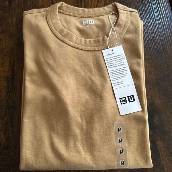 ユニクロU クルーネックTシャツ ベージュ Mサイズ 新品 未使用