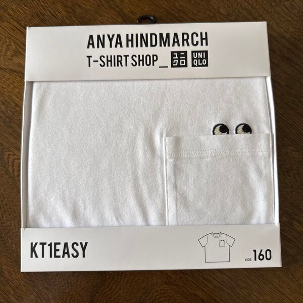 ユニクロ Anya Hindmarch Tシャツ 160 白 新品 uniqloアニヤハインドマーチ