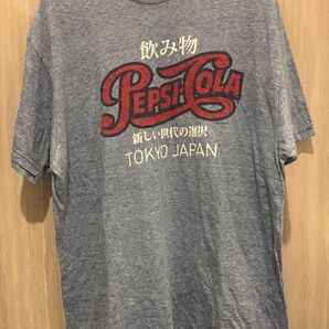 PEPSI COLA Tシャツ ブルー プリントロゴ Mサイズ 古着