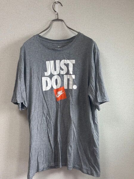NIKE Just Do It. Tシャツ グレー Lサイズ