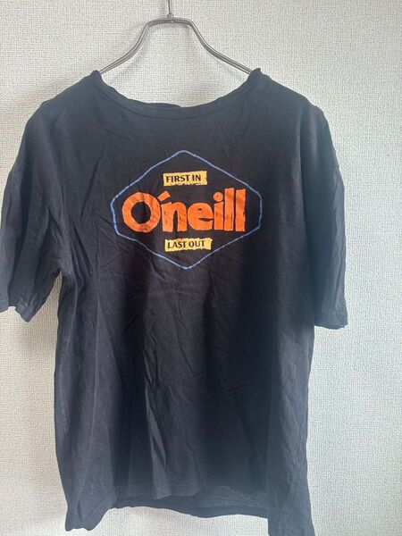 O'Neill Tシャツ ブラック ロゴ入り XL 古着