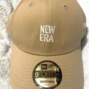 新品未使用 ニューエラ キャップ 9FORTY 帽子NEW ERA 男女兼用 ロゴ入りキャップ 正規品 ベージュ 新作