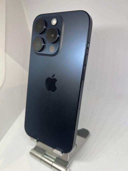 【100%】iPhone15pro 128 ブルーチタニウム SIMフリー ⑨