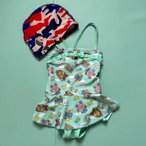 NIKKO ニコニコプン 水着 スイムキャップ セット 90