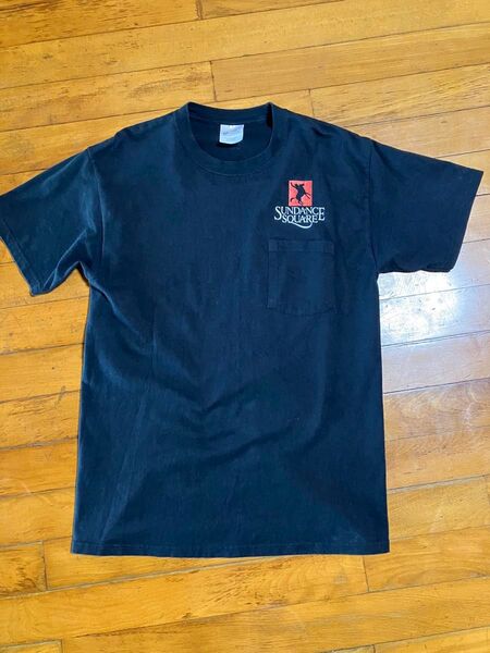 Sundance Square Tシャツ 黒 ブラック Mサイズ 胸ポケット ロゴT
