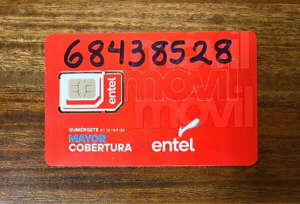 entel ボリビア SIM カード