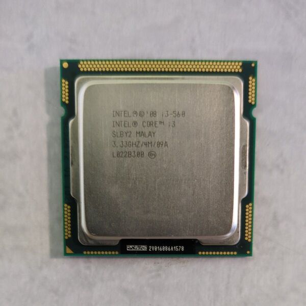 【動作確認済】Intel Core i3-560 LGA1156 2コア4スレッド 3.33GHz
