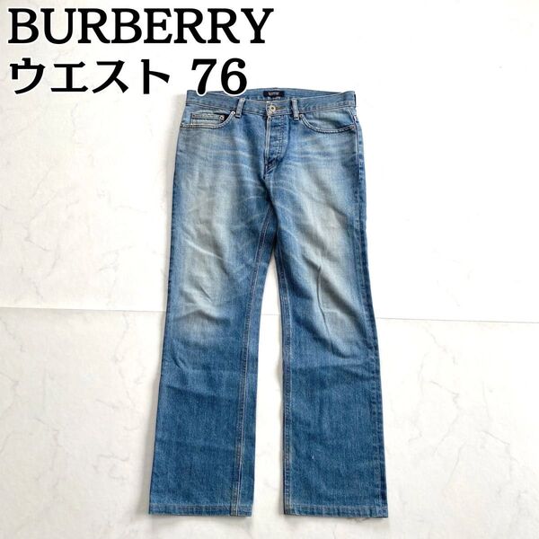 洗濯できる★BURBERRY バーバリー デニムパンツ ノバチェックポケット76 価格の相談大歓迎です♪