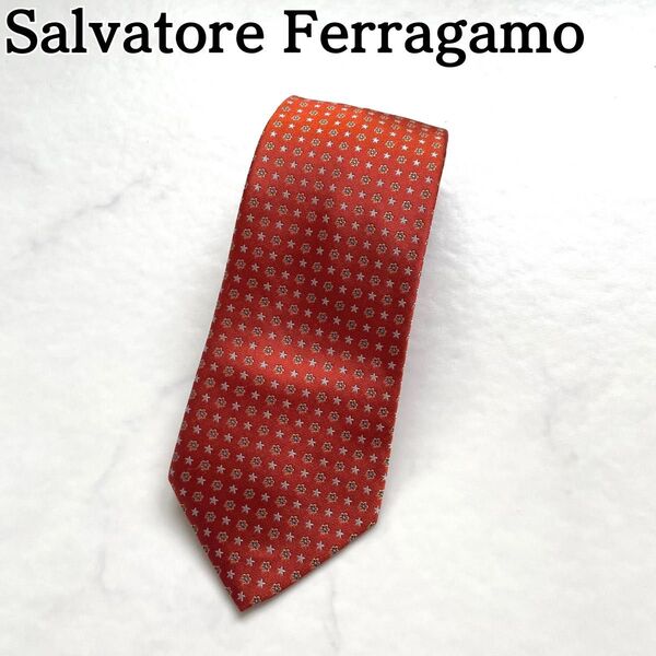 Salvatore Ferragamo★フェラガモ ネクタイ 高級シルク ③