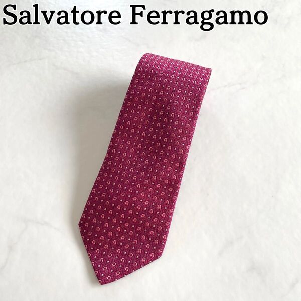 Salvatore Ferragamo★フェラガモ ネクタイ 高級シルク ④