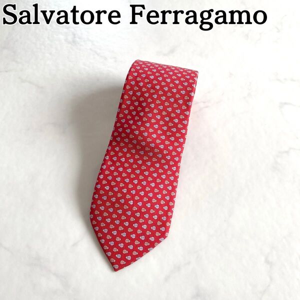 Salvatore Ferragamo★フェラガモ ネクタイ 高級シルク ⑥