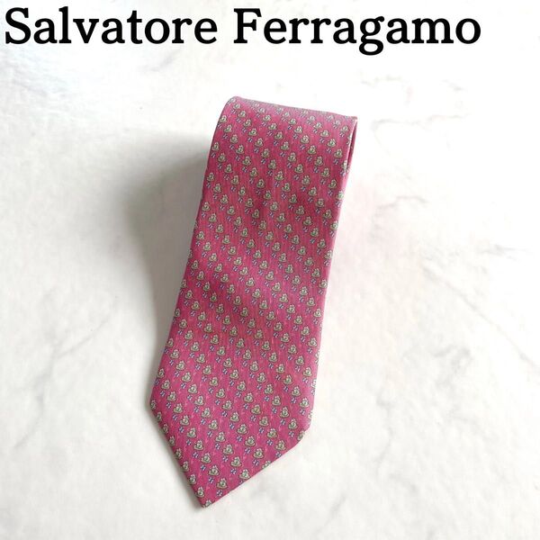 Salvatore Ferragamo★フェラガモ ネクタイ 高級シルク ⑦