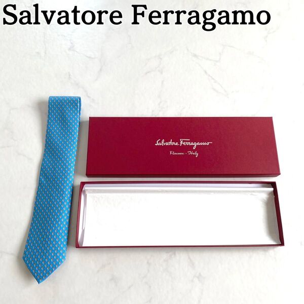 箱付き新品★Salvatore Ferragamo★フェラガモ ネクタイ ⑩ 価格の相談大歓迎です♪