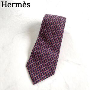 希少★HERMS★エルメス ネクタイ 高級シルク100% ①