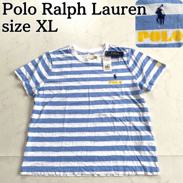 新品タグ付き★Polo ポロラルフローレン 半袖Tシャツ ボーダー XL 価格の相談大歓迎です♪