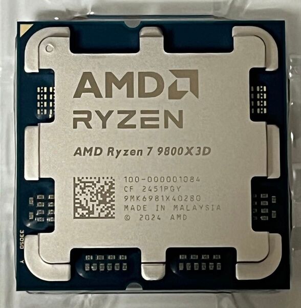 【新品未使用バルク品】AMD Ryzen7 9800X3D 8C/16T AM5 CPU