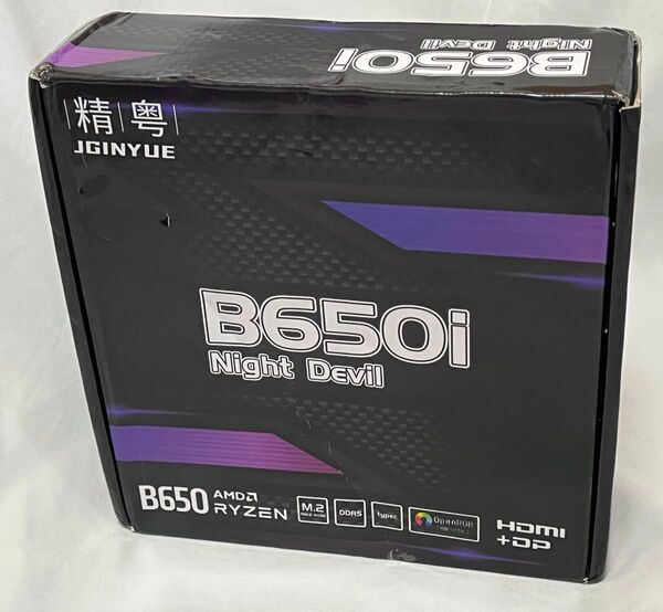 【新品未開封】JGINYUE B650i Night Devil mini itx AM5 マザーボード DDR5
