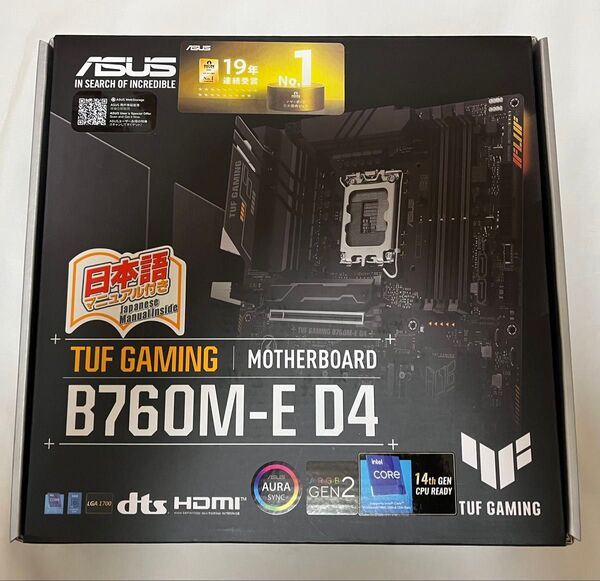 【新品未使用】ASUS TUF GAMING B760M-E D4 MicroATX マザーボード