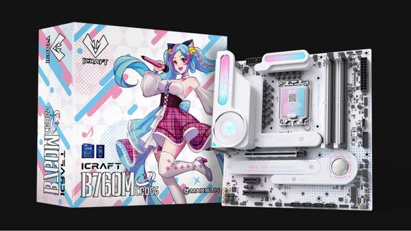【新品未開封】MAXSUN iCraft B760M CROSS Intel LGA1700 MicroATXマザーボード