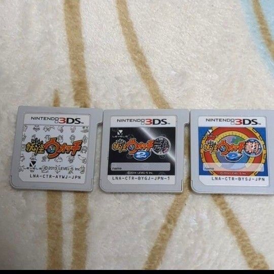 妖怪ウォッチ1 妖怪ウォッチ2 元祖 真打 3点セット 3DS ソフト