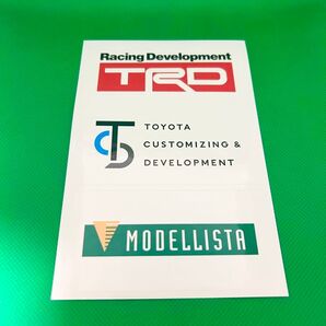 TRD・トヨタ・モデリスタ ロゴステッカーセット