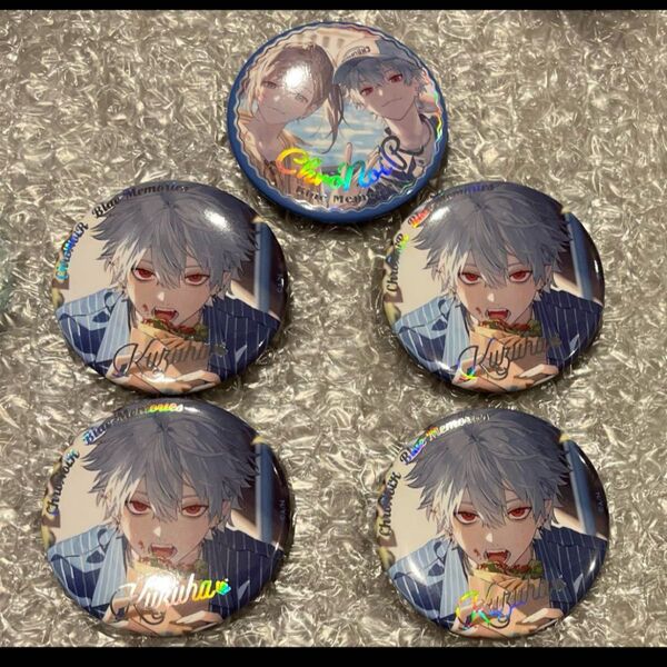 ChroNoiR Blue Memories オーロラ缶バッジ 葛葉 にじさんじ